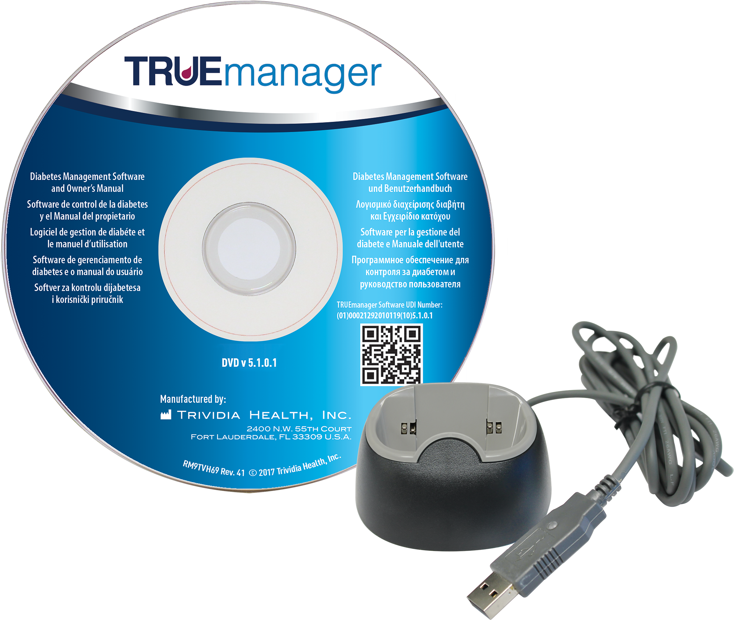 Healthcare Professionals Please Click Here For Information - Truemanager Nipro Diagnostics - Usb Cable With Dock (2700x2320), Png Download