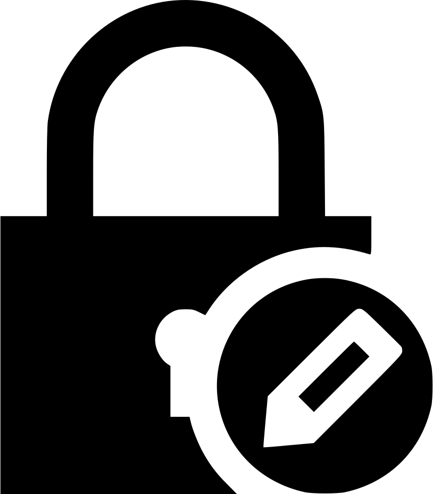 Lock Edit Comments - Lock Clock (858x980), Png Download