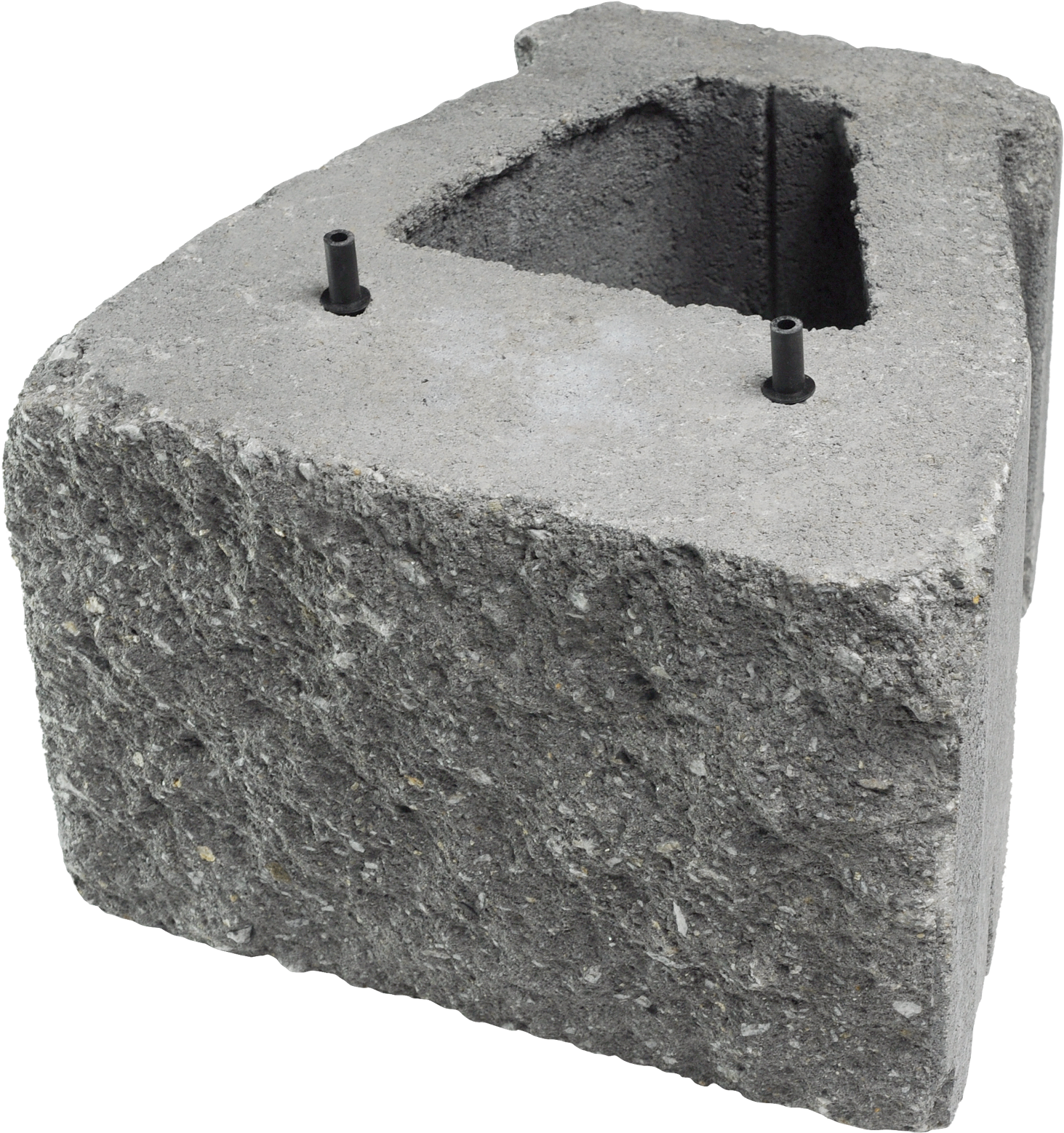 Straight Face Tubmbled - Retaining Wall Triangle Blocks (1500x1590), Png Download