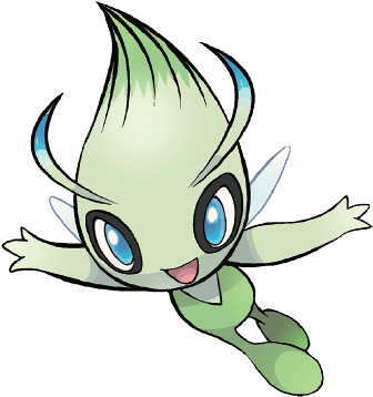 You'll Be Able To Pick Up Mew On The Nintendo Network - Pokemon Celebi (409x434), Png Download