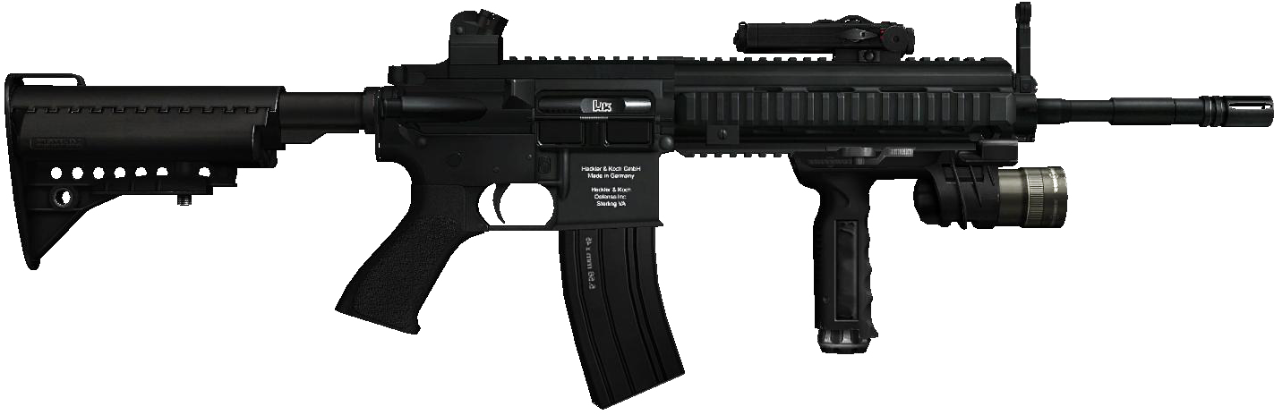 M416 Assault Rifle - Machine Gun No Background (1423x464), Png Download
