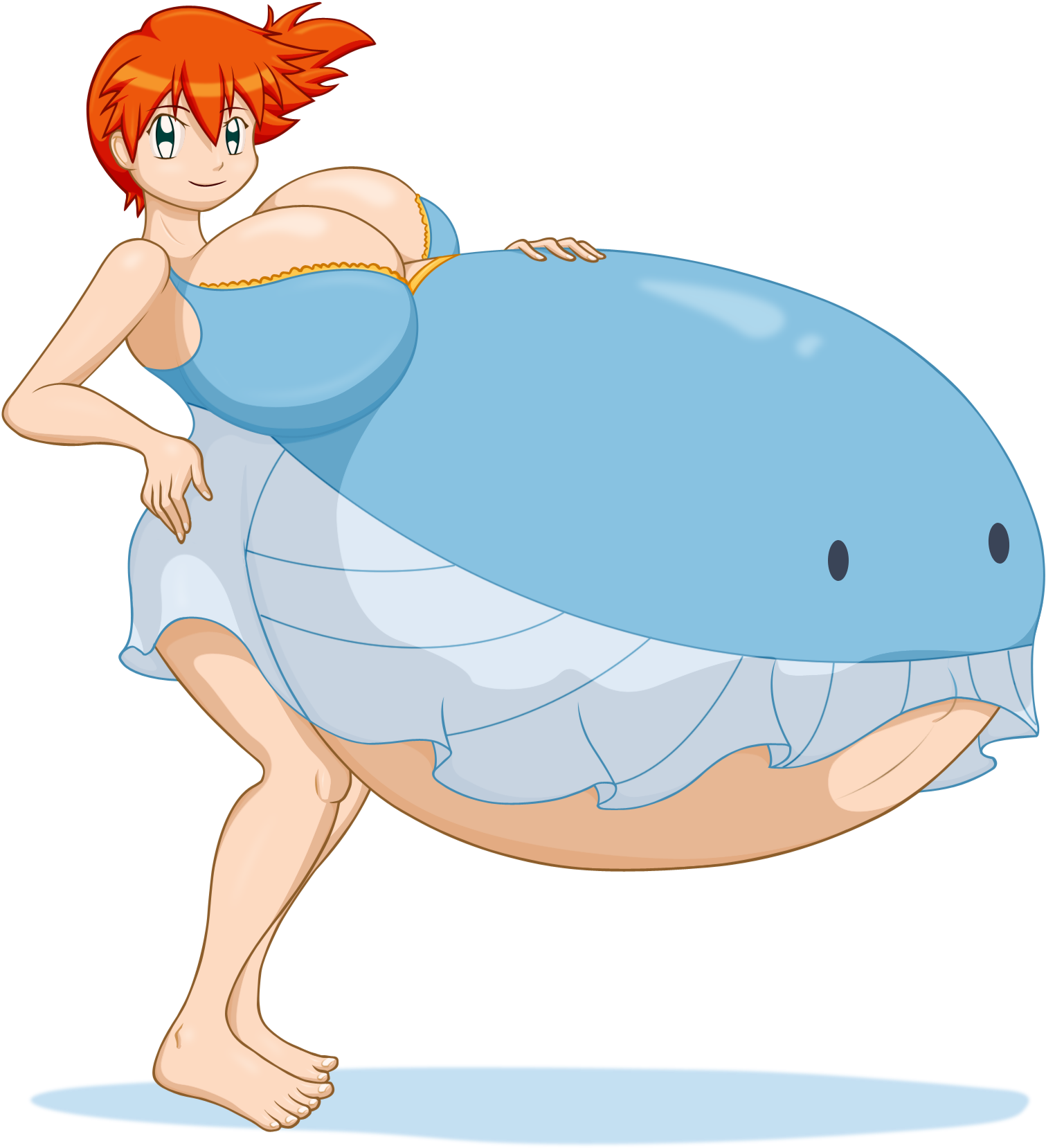 Misty Ash Ketchum Latias Facial Expression Vertebrate - Misty Wailord (2000x1700), Png Download