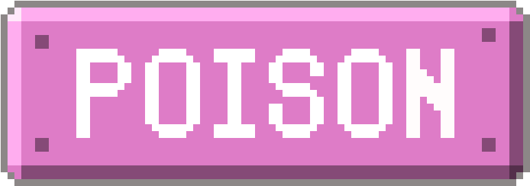 Poison Type (820x290), Png Download
