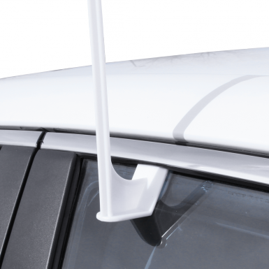 Car Flags Are Installed By Simply Clipping The Durable - Flag (385x385), Png Download