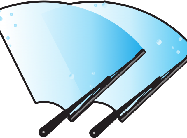 Blue Car Clipart Car Window - Car Wipers Clipart (640x480), Png Download