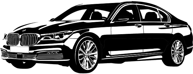 Window Tinted Black Car - Bmw Logo Black And White (640x320), Png Download