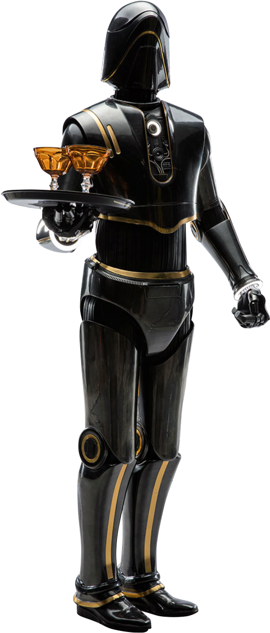 Se8 Waiter Droid - Last Jedi Waiter Droid (596x1328), Png Download