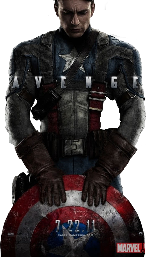 Png Capitão América - Captain America The First Avenger Teaser Poster (550x820), Png Download