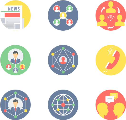 Communication & Connectivity - Connection Flat Icon Png (600x564), Png Download