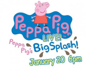 Peppa Pig Live Peppa Pig's Big Splash - Shirt Logo Peppa Pig (620x350), Png Download