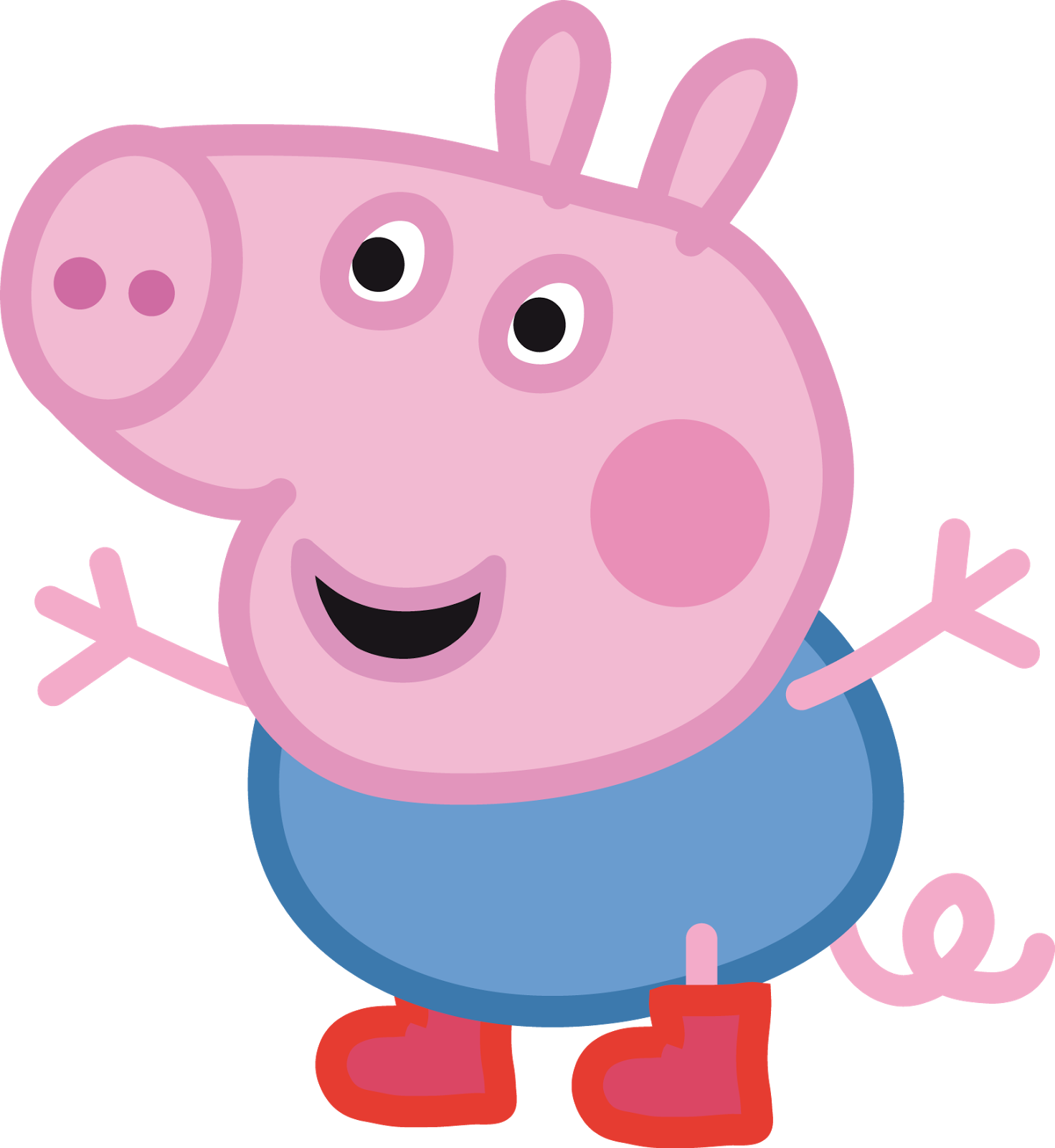 Peppa Pig Birthday Transfer Clipart - Josh Peppa Pig Png (1471x1600), Png Download
