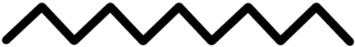 Lines Clipart Zigzag - Black Zig Zag Line (420x420), Png Download