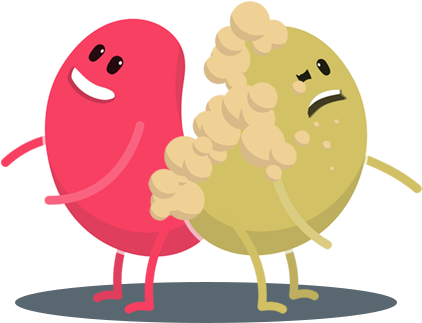 Singlekidney - Chronic Kidney Disease Cartoon (440x350), Png Download
