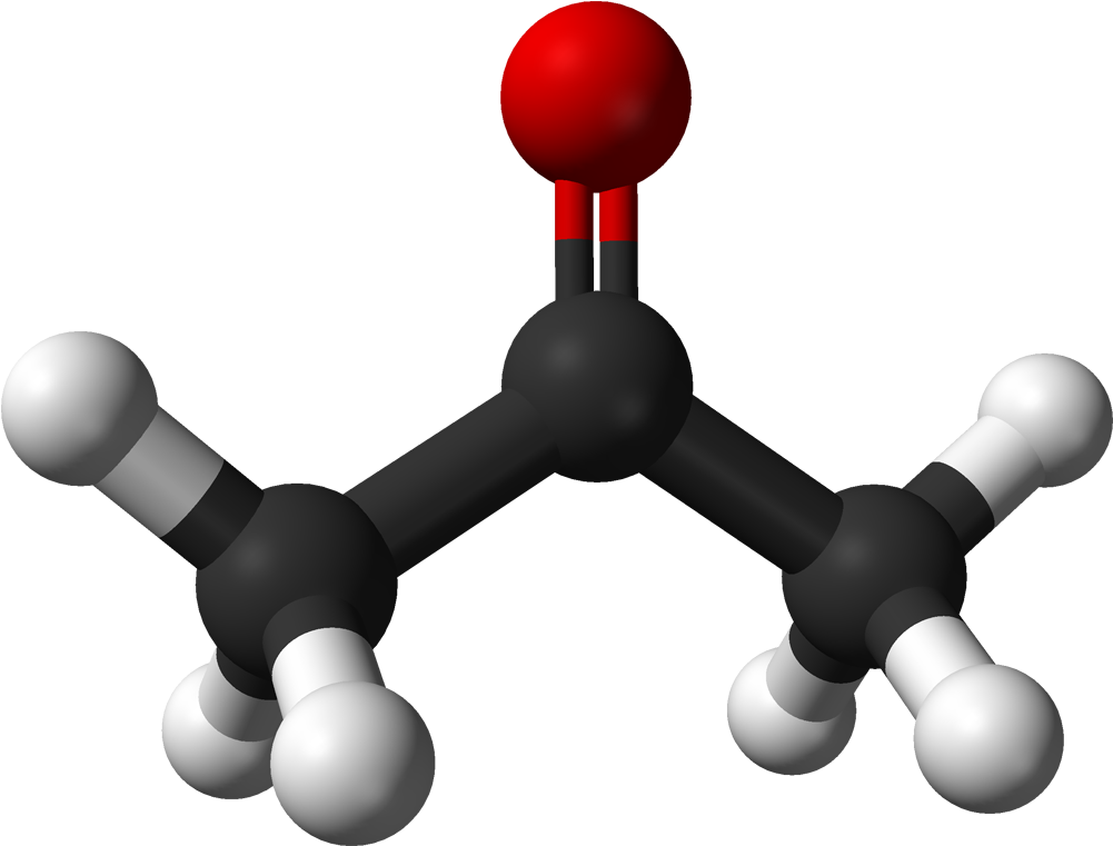 Acetone 3d Balls - Propanone 3d (1100x860), Png Download