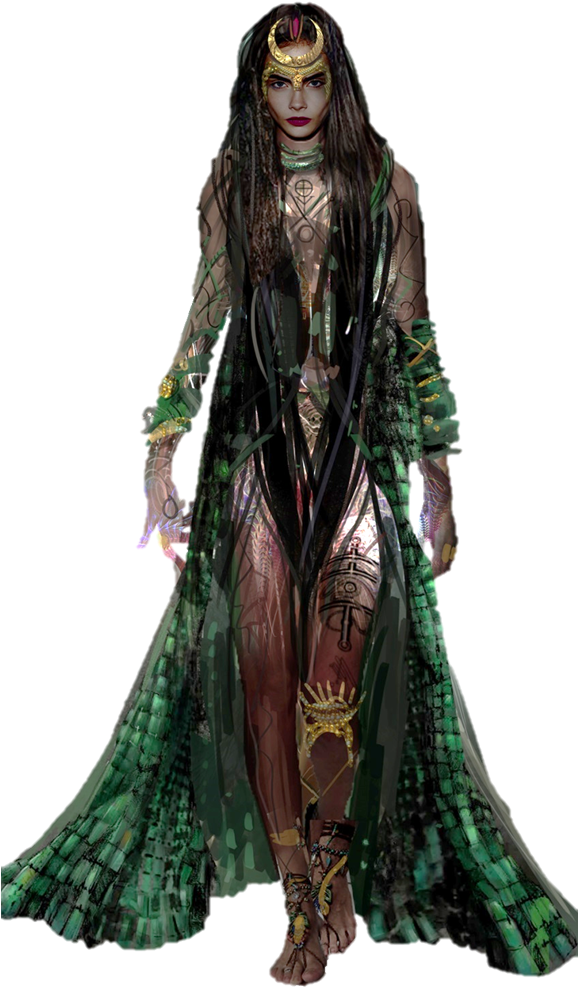Free Download Suicide Squad Enchantress Png Clipart - Enchantress Suicide Squad Png (577x1046), Png Download