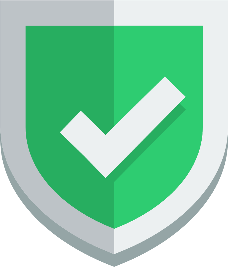 Shield Ok Icon - Shield Flat Icon Png (1024x1024), Png Download