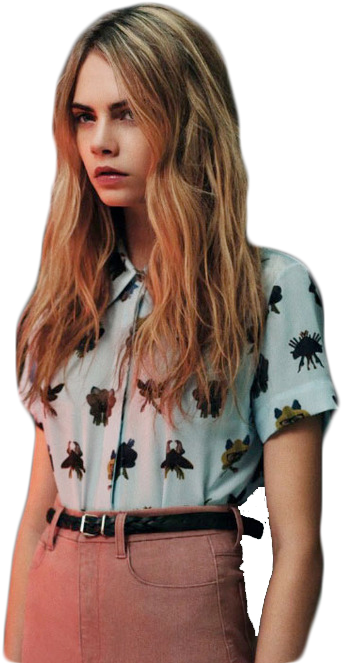Report Abuse - Cara Delevingne Messy Hair (500x673), Png Download