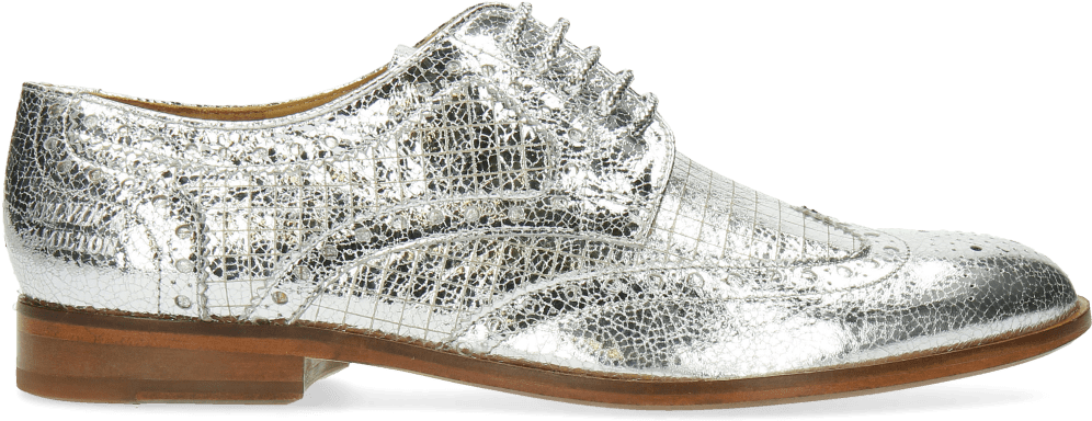 Derby Shoes Sally 66 Crush Metal Silver - Suede (1024x1024), Png Download