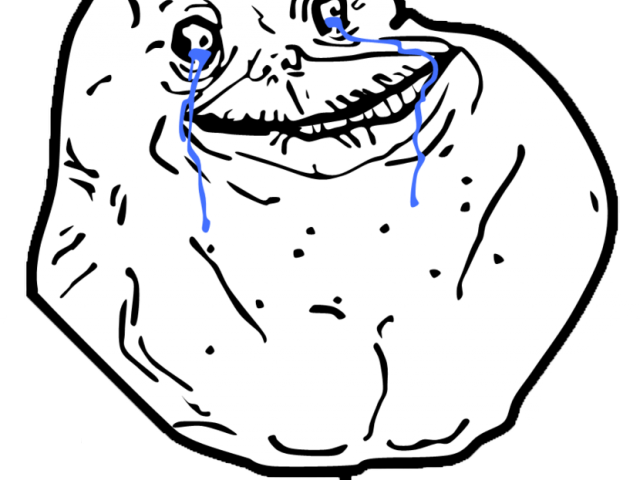 Forever Alone Png Transparent Images - Forever Alone Guy (640x480), Png Download