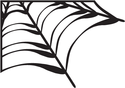 Corner Spiderweb Wall Decal - Spider Web Wall Decal - Vinyl Decal - Car Decal - Vd005 (451x451), Png Download