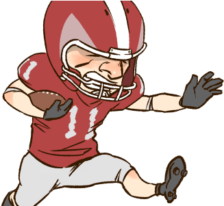 Clip Art Freeuse Download American Clipart Football - Playing American Football Clipart (400x300), Png Download