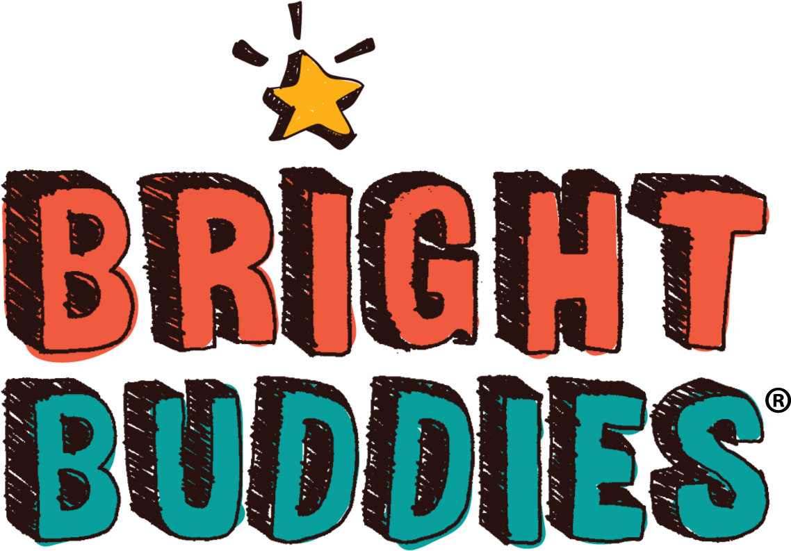 Cropped Bright Buddies Logo - Graphic Design (1211x1047), Png Download