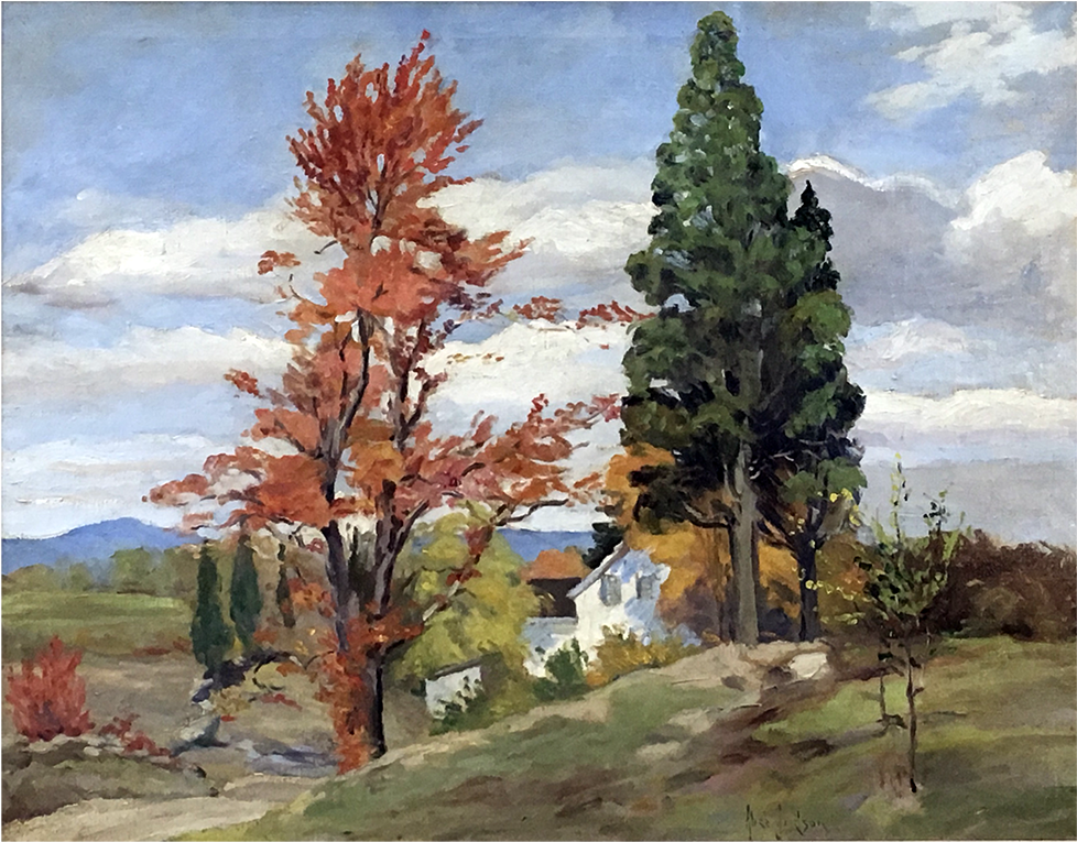 Alice Judson [1876-1948] American Impressionist Landscape - Bright Day In Watercolor (1400x1400), Png Download