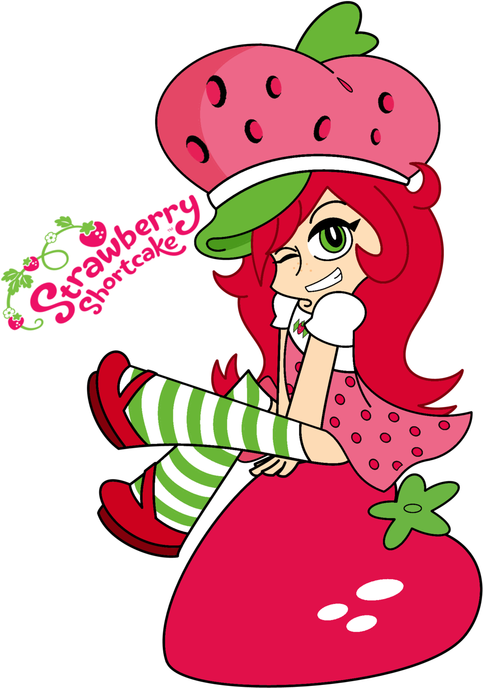 Psg/strawberry Shortcake Crossover By Djnightmar3 On - Strawberry Shortcake (1024x1420), Png Download