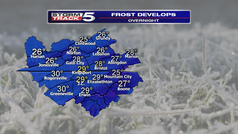 Frost And Freezing Temps Likely Thursday Morning - Parallel (986x555), Png Download