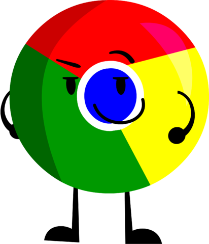 Google Chrome - Object Shows Chrome (412x479), Png Download