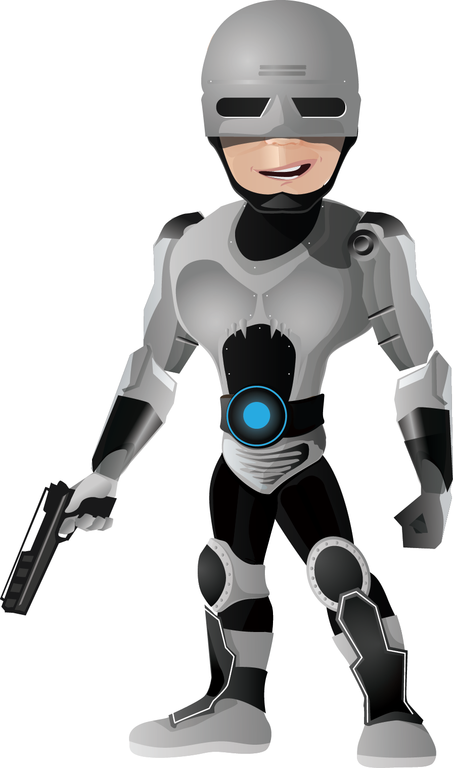 Best Free Robocop Png Icon - Robocop Clipart (896x1519), Png Download