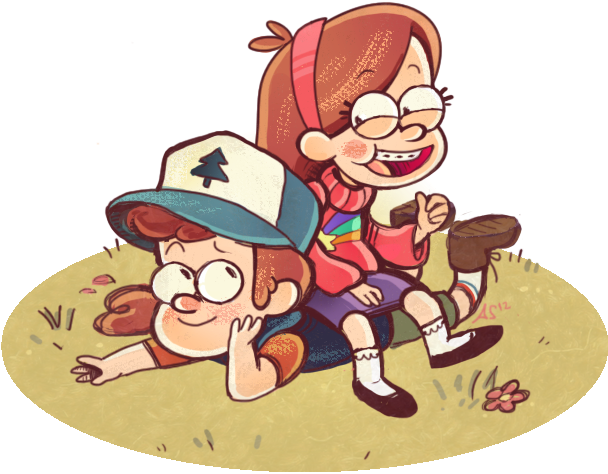 Mystery ※ Twins Tumblr Fall Cleaning, Gravity Falls - Gravity Falls Png Fan Art (669x594), Png Download