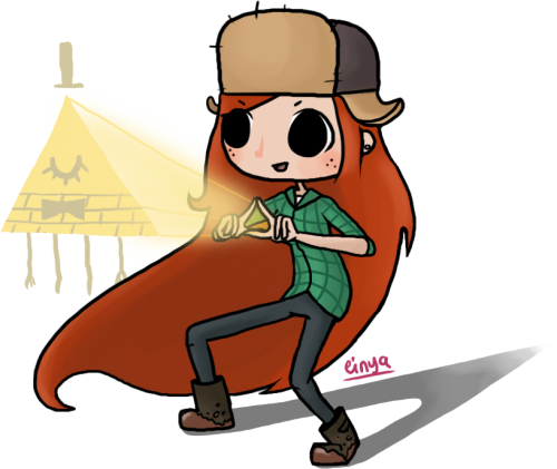 Wendy Summoning Bill Cipher Oh Noooo Though Ok More - Wendy And Bill Cipher (500x421), Png Download