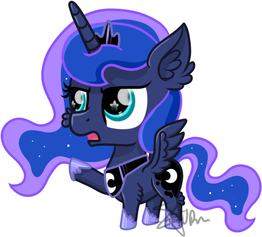 Chibi Luna By Saturnstar14 - Chibi (936x853), Png Download
