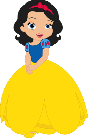 Vestido De Branca De Neve, Cabelos De Branca De Neve,tira - Princesas Disney Bebes Blanca Nieves (286x446), Png Download
