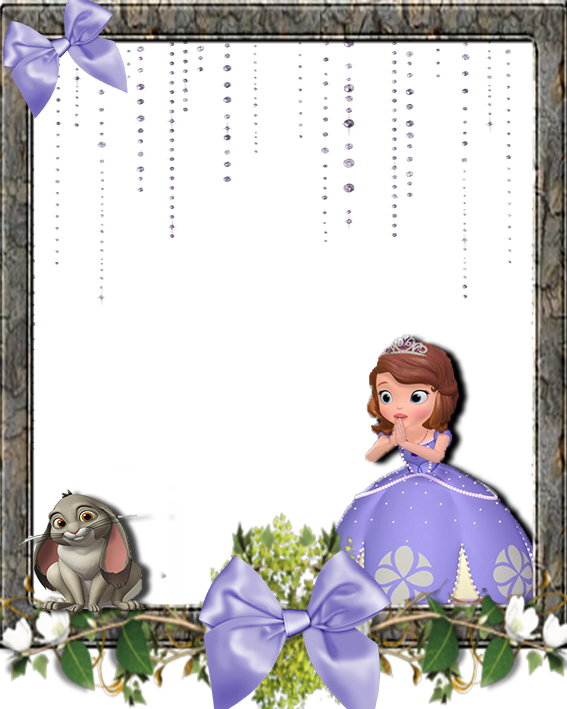 Princess Sofia The First - Bordas Molduras Princesa Sofia Png (567x709), Png Download