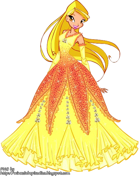 Galeria Wce Stella Winx Clup Pinterest Club - Winx Club Stella Dress (480x610), Png Download