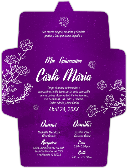 Quinceañera - - Envelope (640x640), Png Download