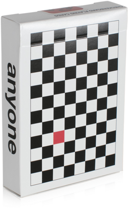 Red Checkerboard Playing Cards (427x600), Png Download