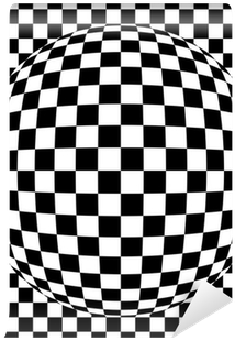 Checkerboard Pattern 07 Wall Mural • Pixers® • We Live - Optical Illusion T Shirts (400x400), Png Download