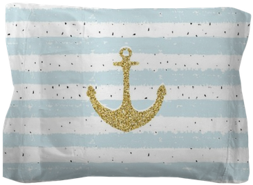 Gold Glitter Anchor On Striped Repeat B Scribble Background - Doodle (400x400), Png Download