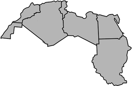 Africa Clipart North - North Africa Map Png (435x290), Png Download