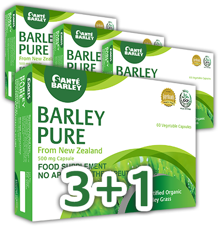 Sante Barley Grass New Zealand Product Barley Pure - Sante Pure Barley New Zealand Blend- 60 Capsules (454x454), Png Download