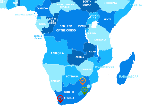 Africa-map - Map Of The World To Americans (589x443), Png Download