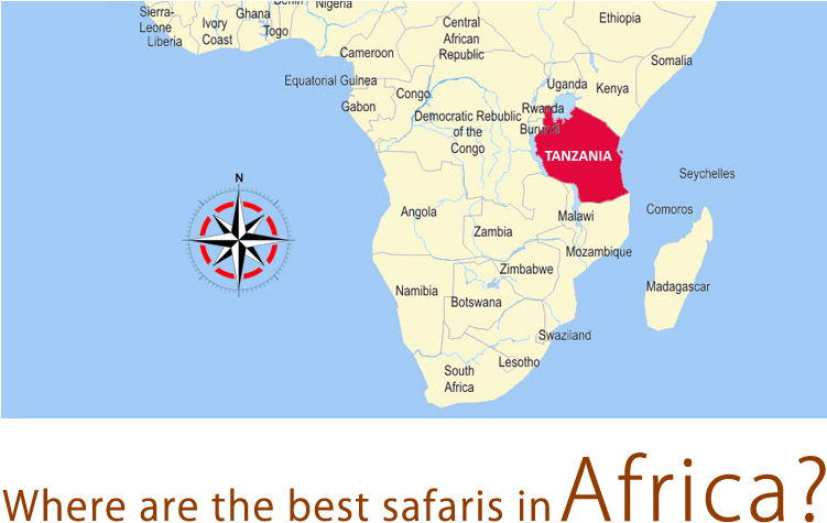 Where Are The Best Safaris In Africa - Mapa De Zanzíbar Tanzania (750x500), Png Download