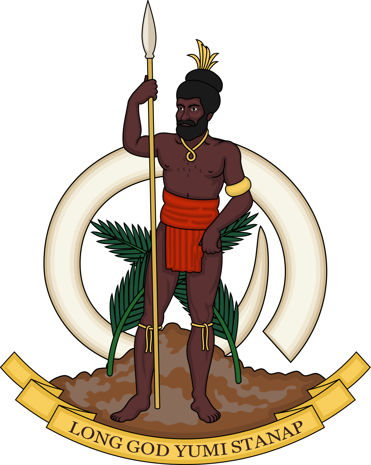 Vanuatu Coat Of Arms (1200x1504), Png Download