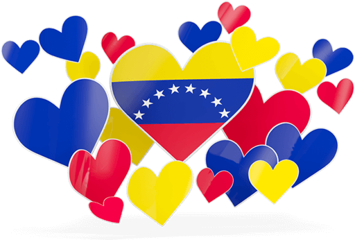 Bandera De Venezuela Actual - South Korea Flag Heart (640x480), Png Download