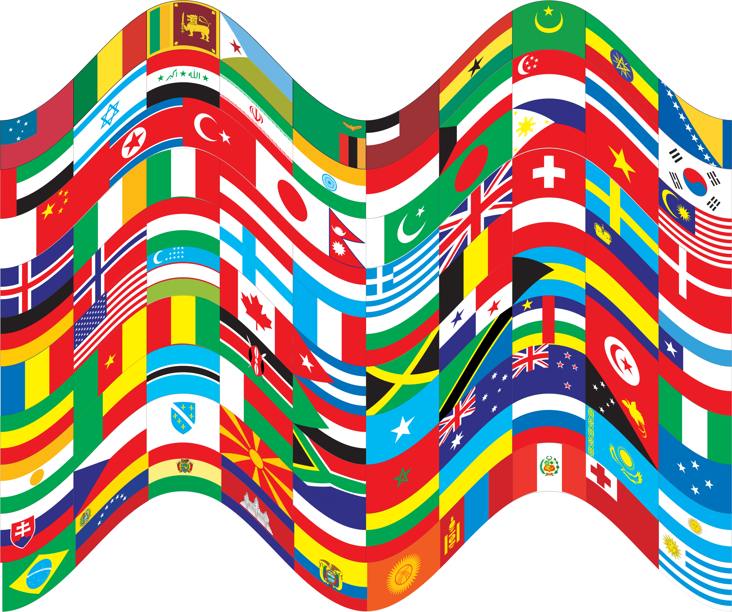Flags Of The World Flags Of The World World Flag Computer - Flags Of The World (407x340), Png Download