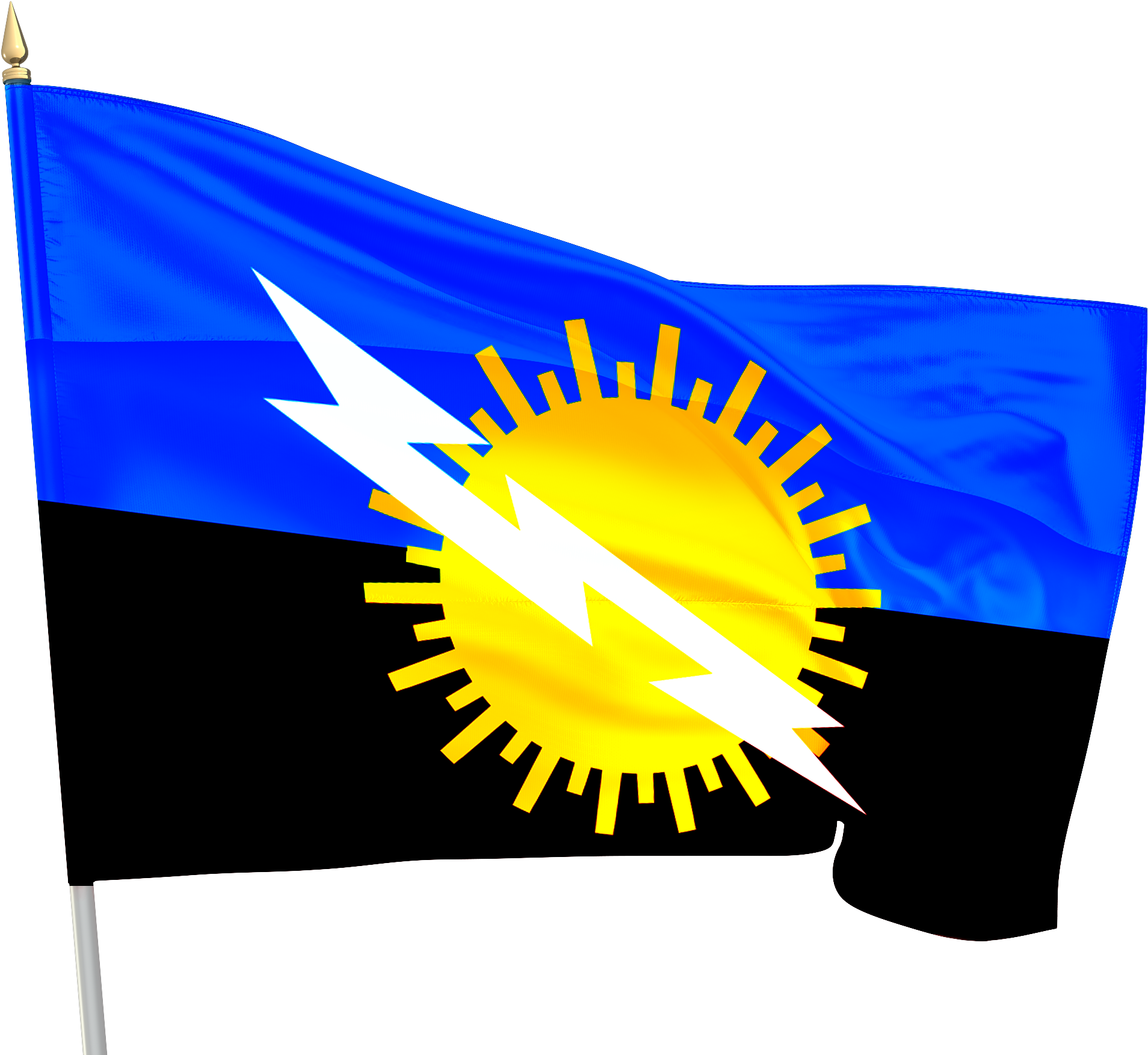 Bandera Zulia Frameante - Bandera Del Zulia (2000x1770), Png Download