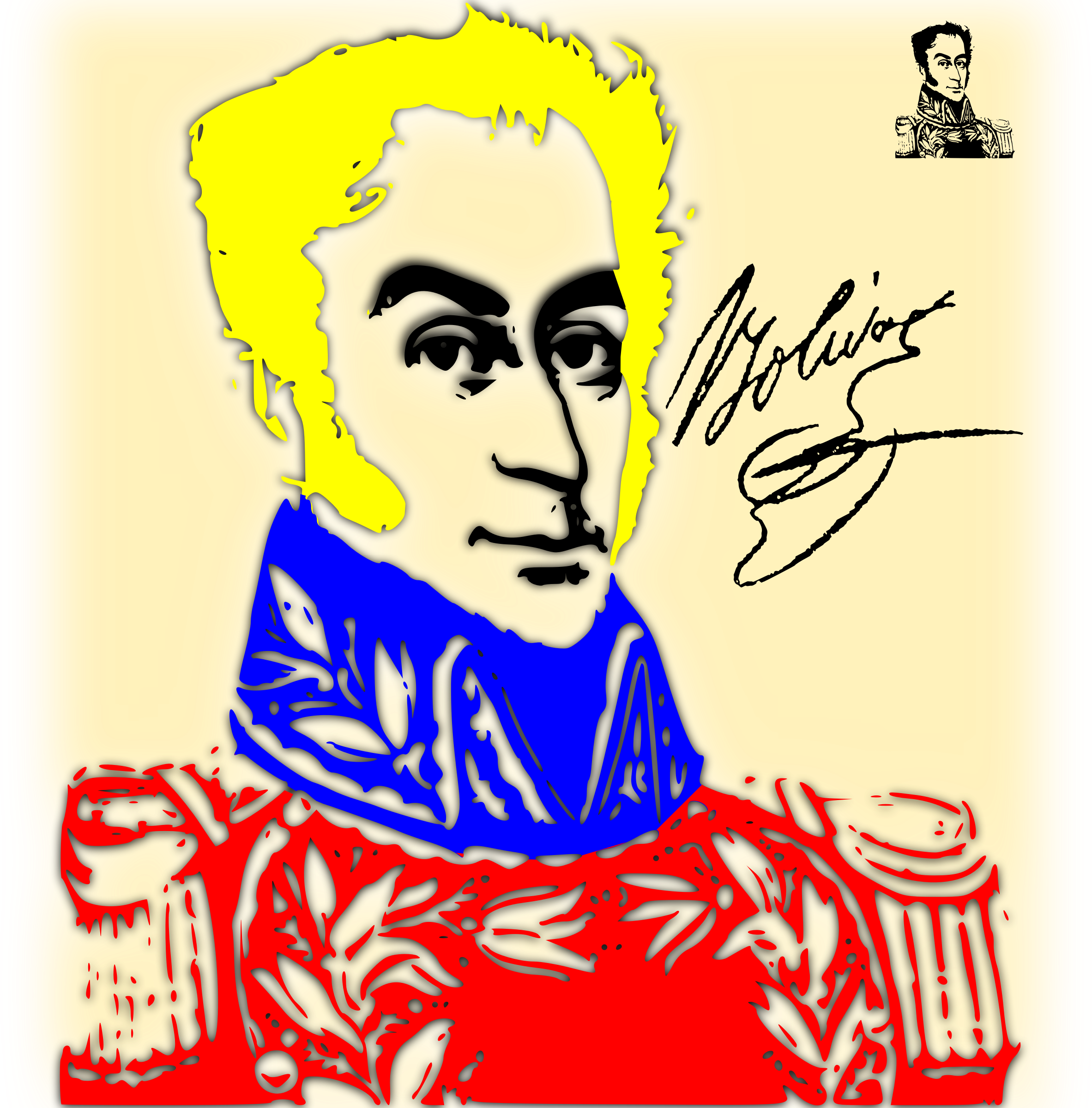 Venezuela Clipart - Simon Bolivar Svg (2365x2400), Png Download